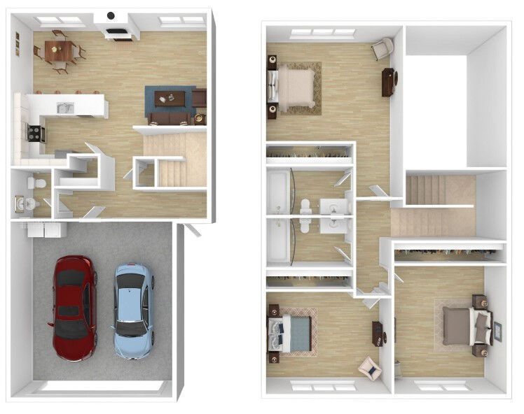 Floor Plan - 3 Bed 2.5 Bath