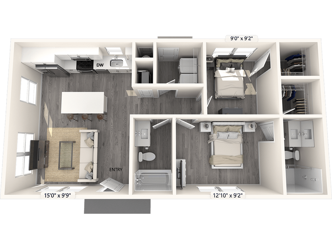Floor Plan - 800-ADU