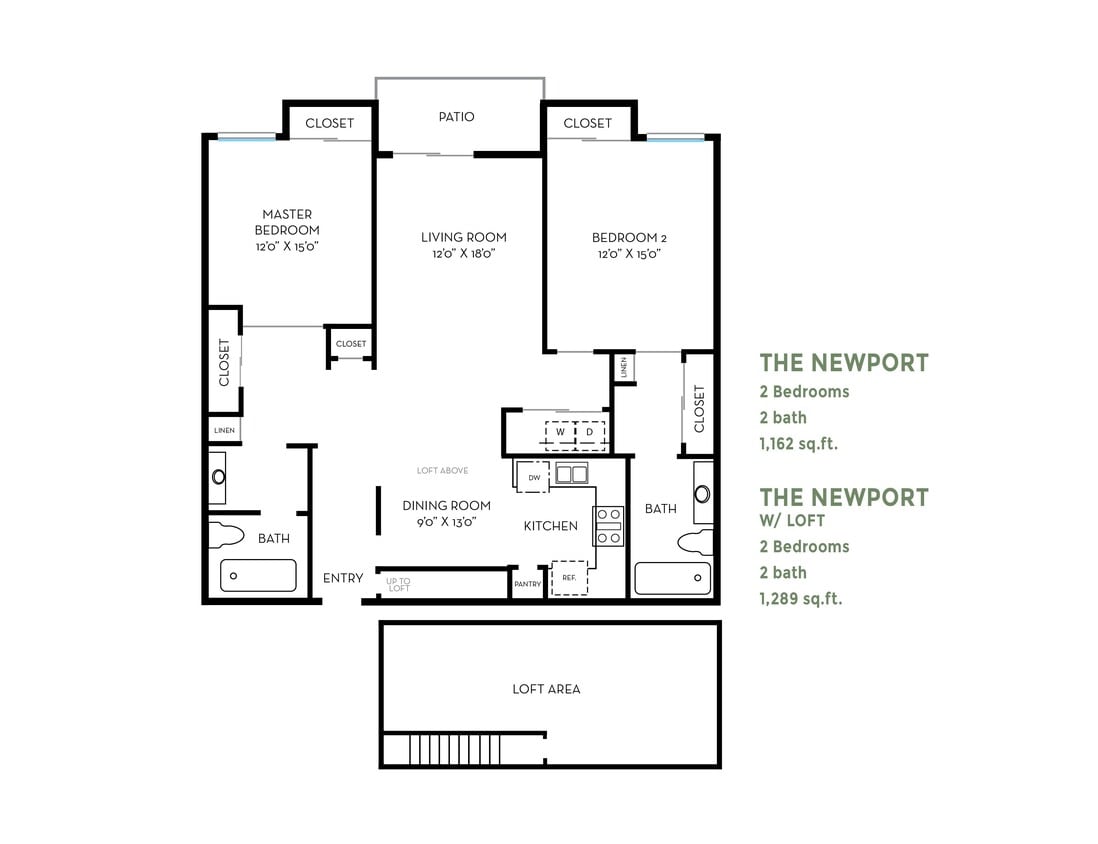 Floor Plan - Newport with Loft