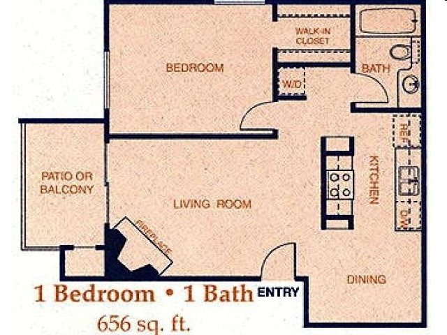 The Brookhaven - 1-Bedroom Cabs + WD