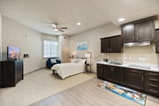 Studio- Living room - Fallbrook Trails - 55+ Senior Apartments