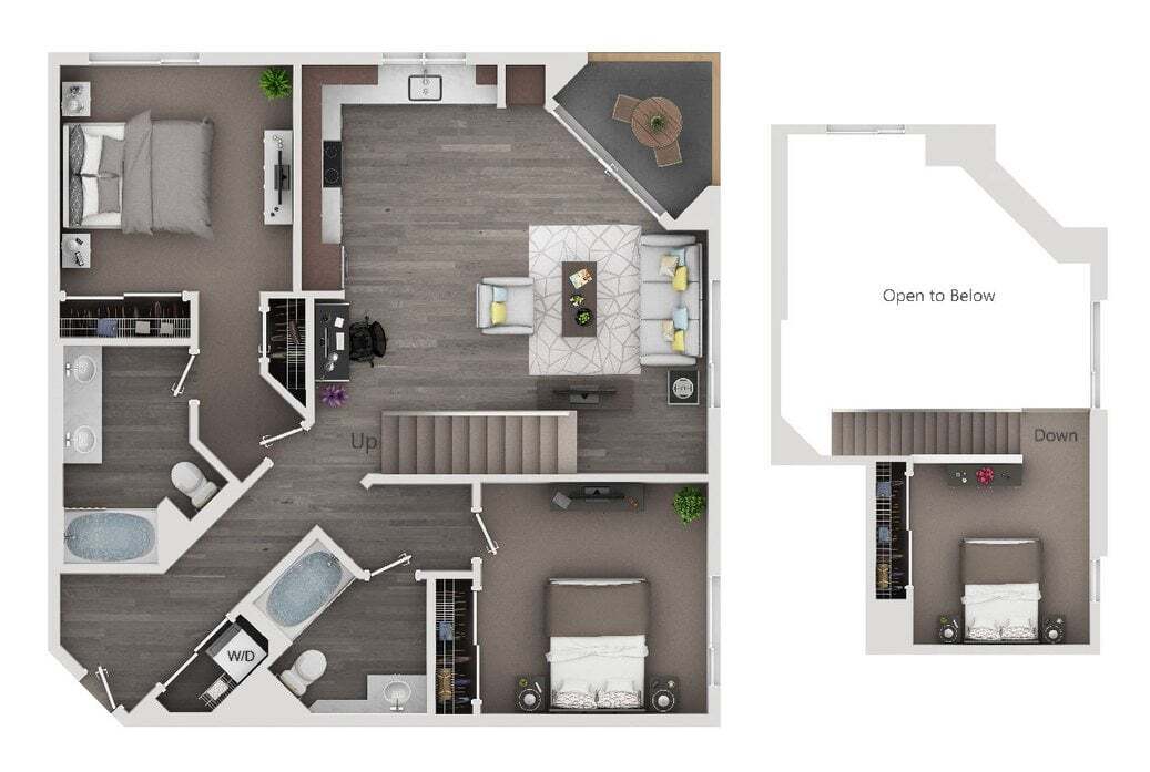 Floor Plan - 2/2 w/ Loft Large