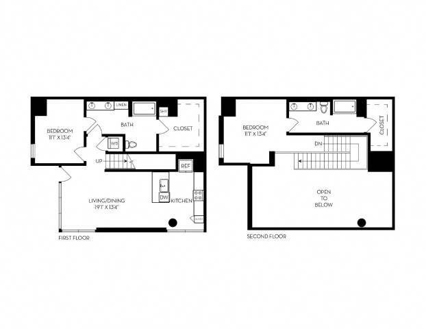 Floor Plan - 2x2 - WL9-L