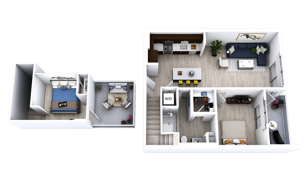 Floor Plan - Tonga Loft w/ Den