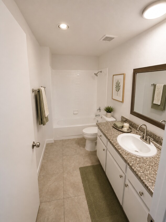 Floor Plan - 1 Bed 1 Bath