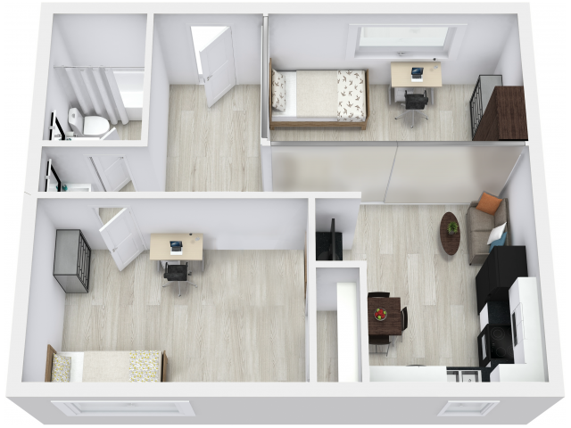 Sunshine 2 bed 1.25 bath - Small Abrego Sunshine