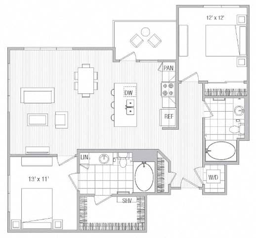 Floor Plan - L 2x2
