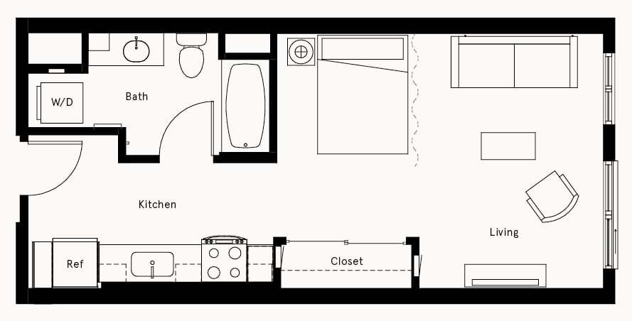 Floor Plan - Studio-A8