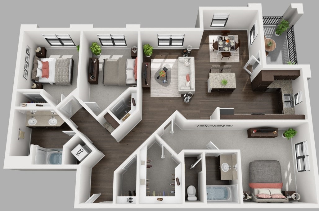 Floor Plan - 3x2