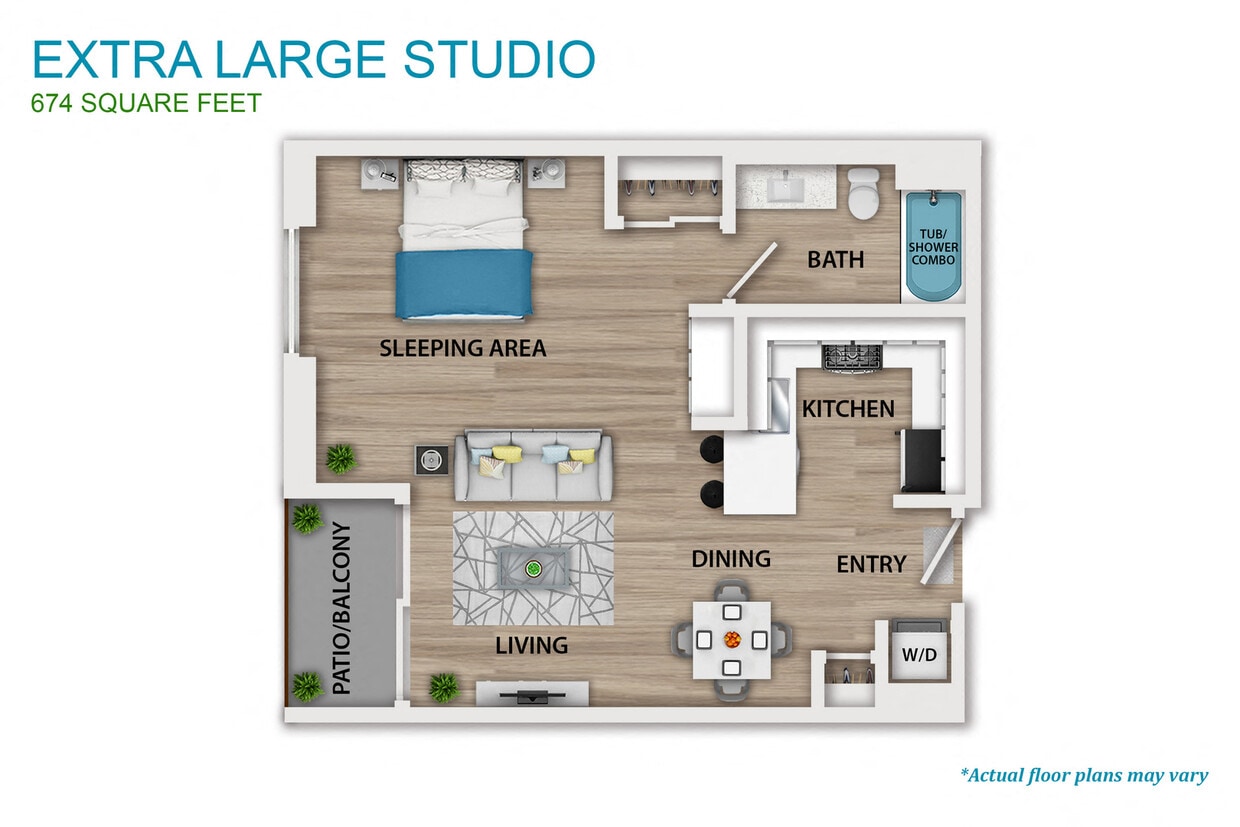 Floor Plan - Extra Large Studio