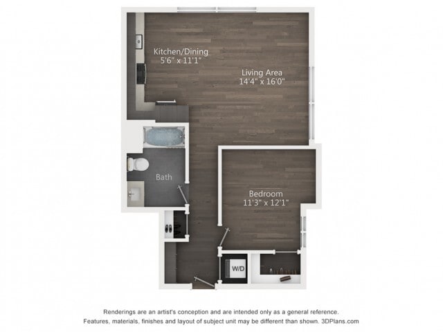 B4 |1 bed 2 bath | 741 sq. ft. - B4