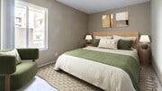 Carpeted Bedroom - Vantage Hollywood Apartments