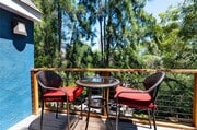 Upper patio with backyard view off of dining room - 4050 Davana Rd House
