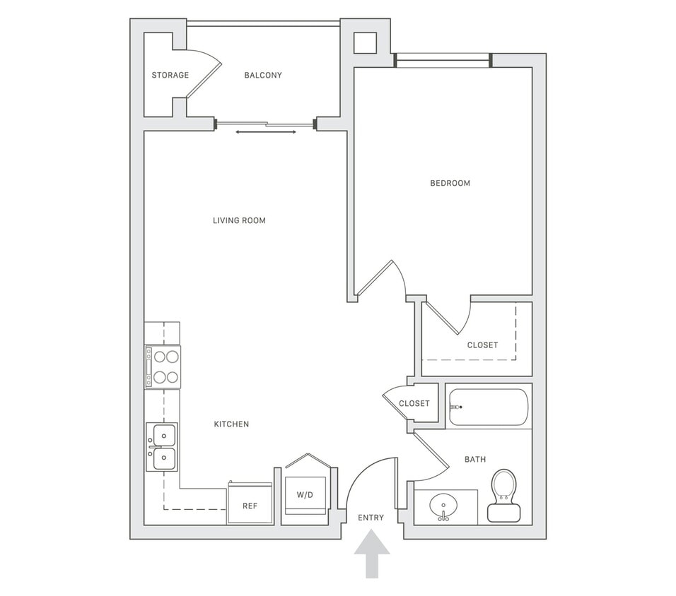 1 Bedroom | 1 Bath - A-05