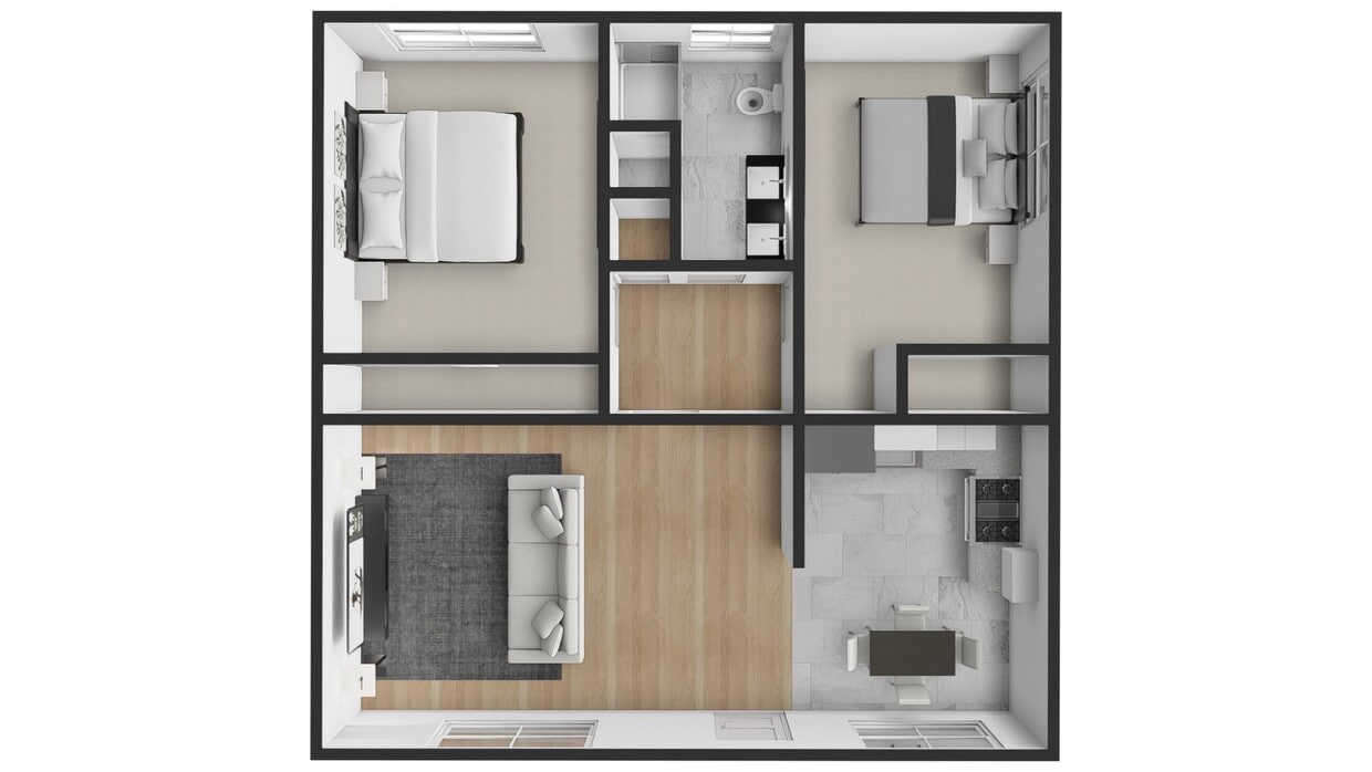 Floor Plan - Two Bedroom