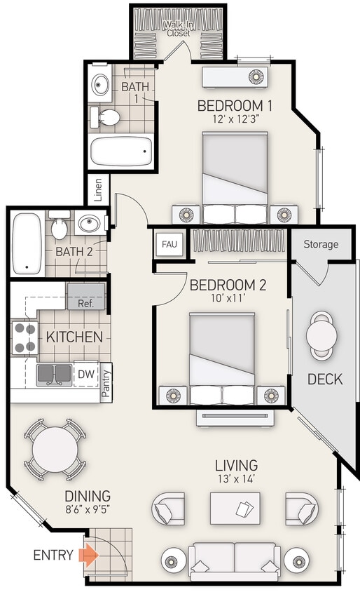 Floor Plan - Berkeley - Plan B