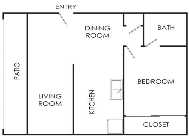 1BR/1BA - 1 Bed - 1 Bath