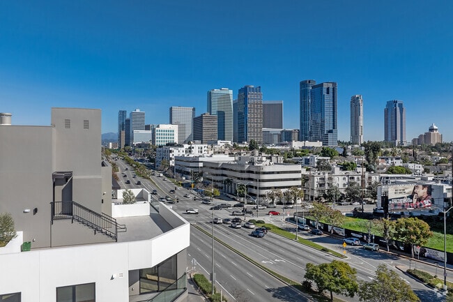 Deck Views - 10431 Santa Monica — Modern Luxury Living in Century City