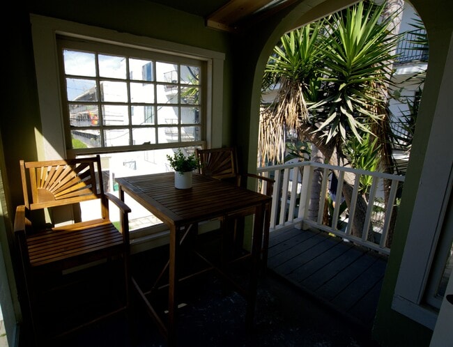 Balcony off kitchen - 1123 E Ocean Blvd Unit D