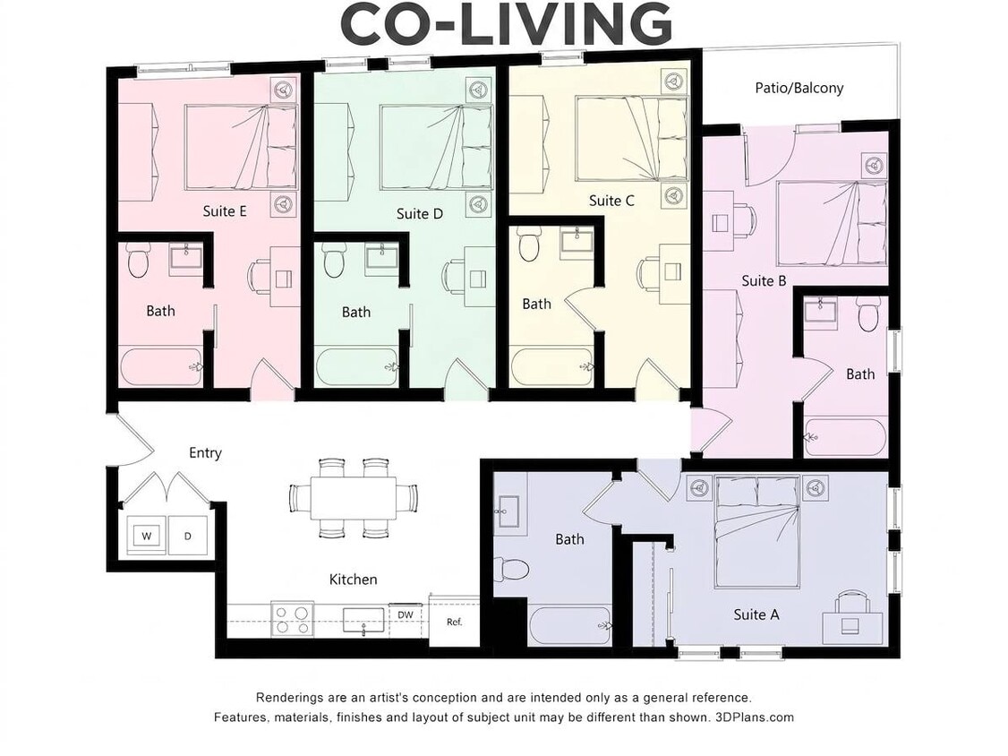 Floor Plan - 5B Co-Living