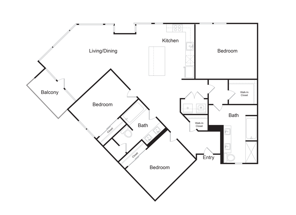 Floor Plan - 3x2Gc