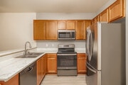 1BR, 1BA - 600SF - Kitchen - Woodland Village Senior Apartments
