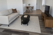 Staged Living Room - 1518 W 85th St Apartments Unit 1