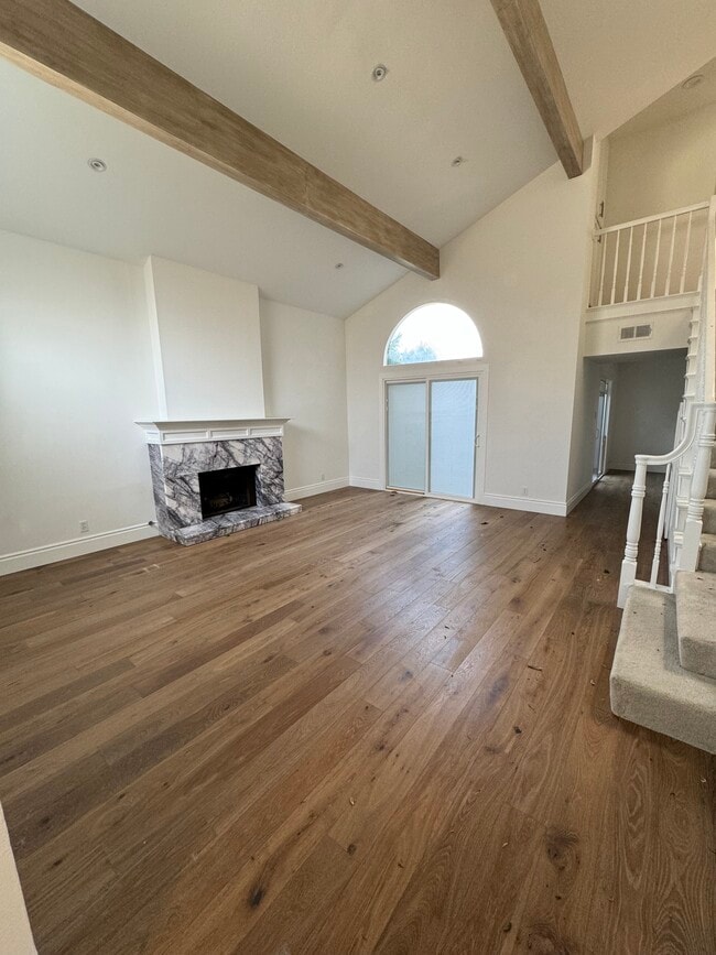 Family Great Room with beautiful stone fireplace - 2220 Curtis Ave