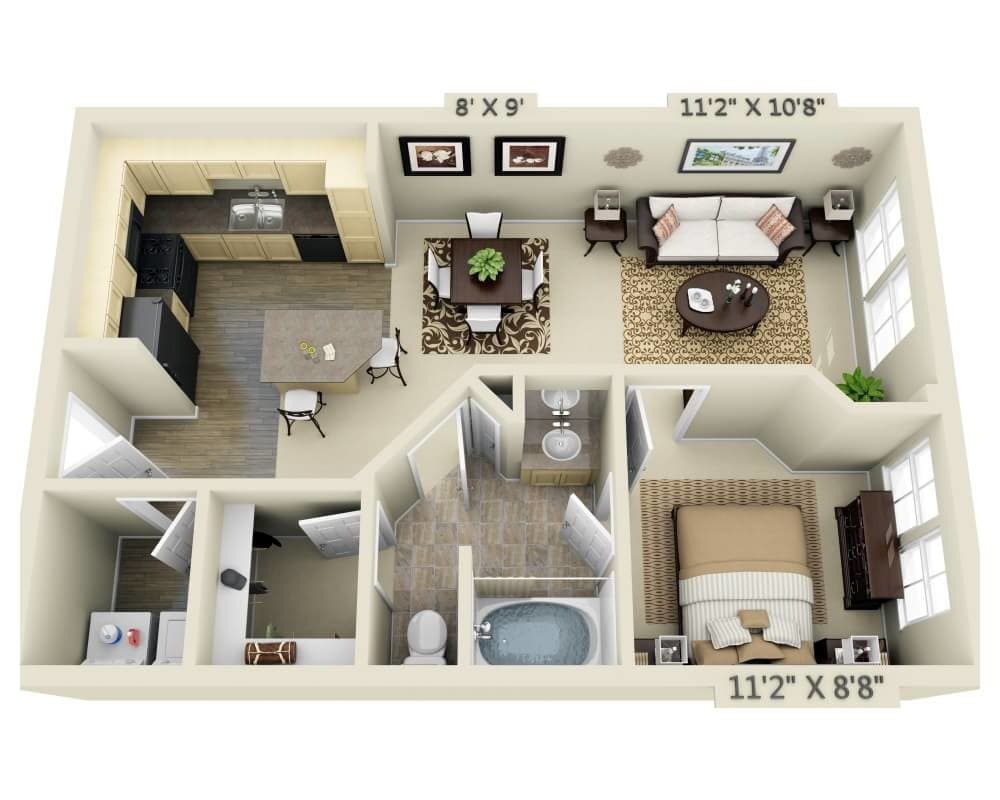 Floor Plan - the Riesling (A1A)