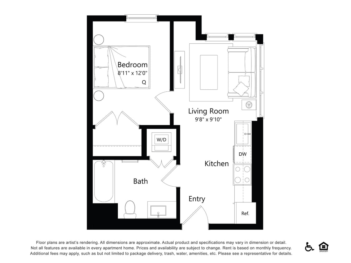 Floor Plan - 501-Broadway_1B3.2
