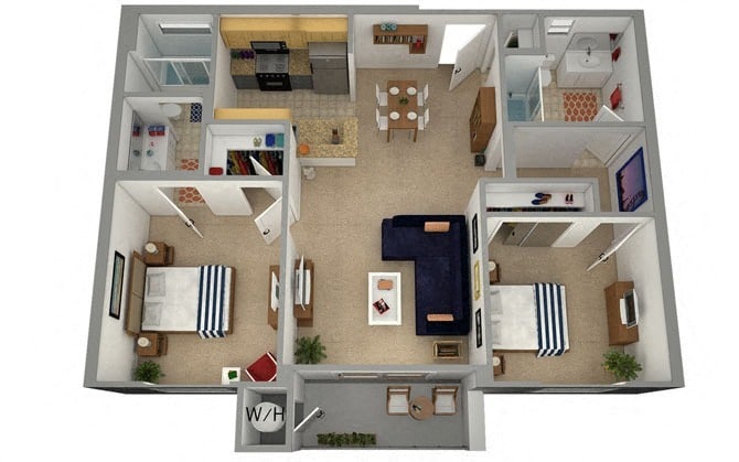 Floor Plan - Merced D2