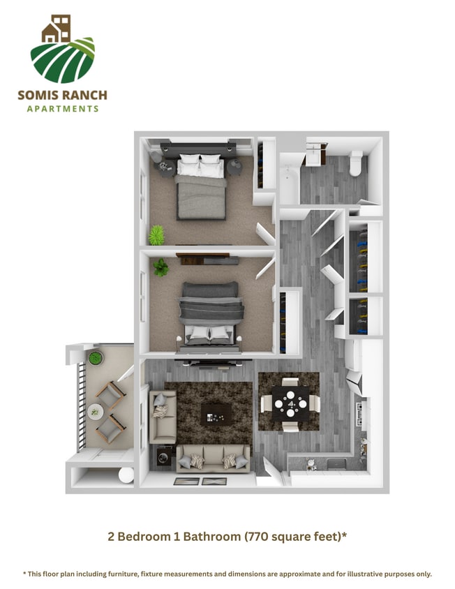 Floor Plan - Two Bedroom