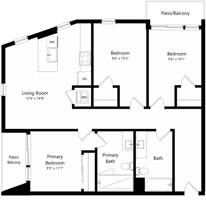 Floor Plan - B - 3x2