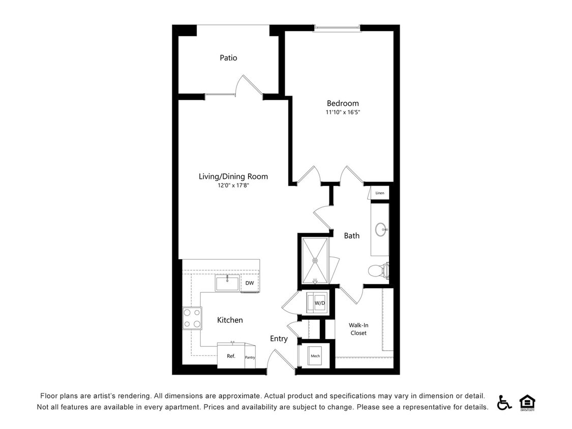 1x1I | 1x1 | 831 sq ft - 1x1I