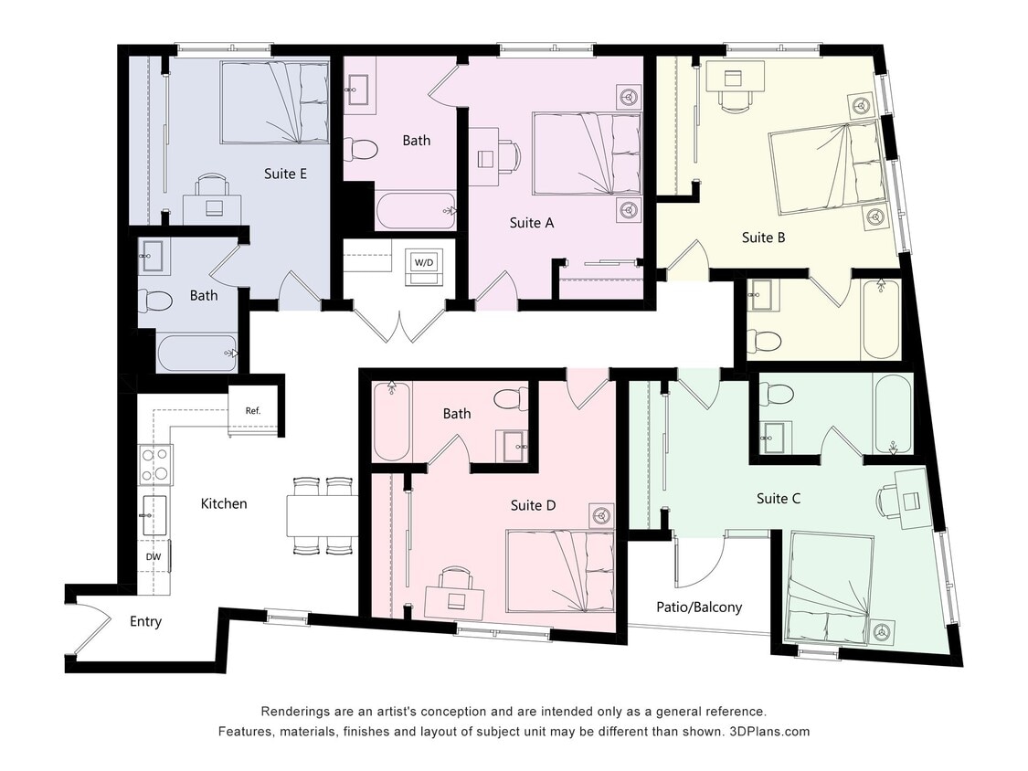 Floor Plan - Suite 5D1