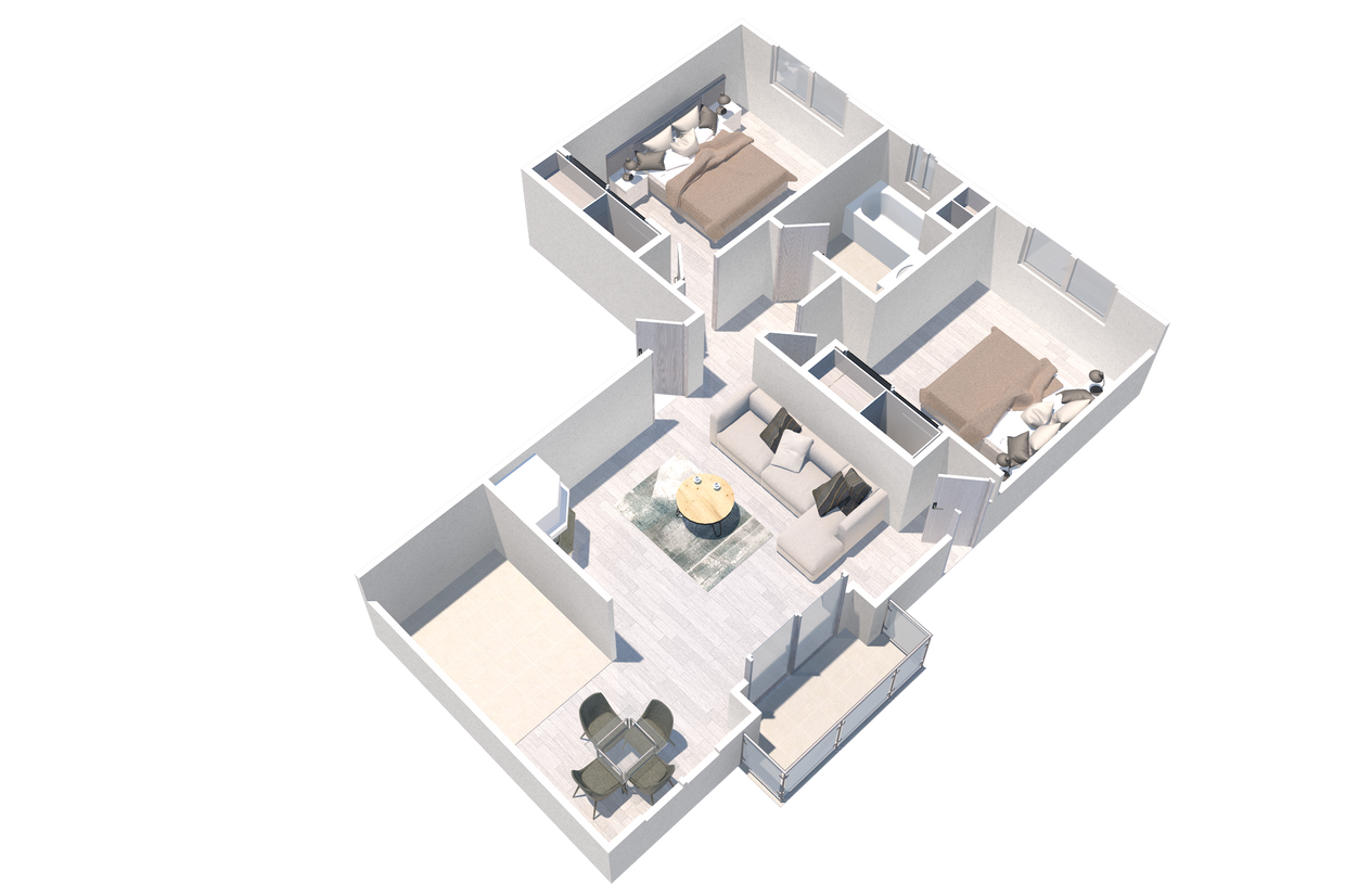 Floor Plan - Two Bedroom