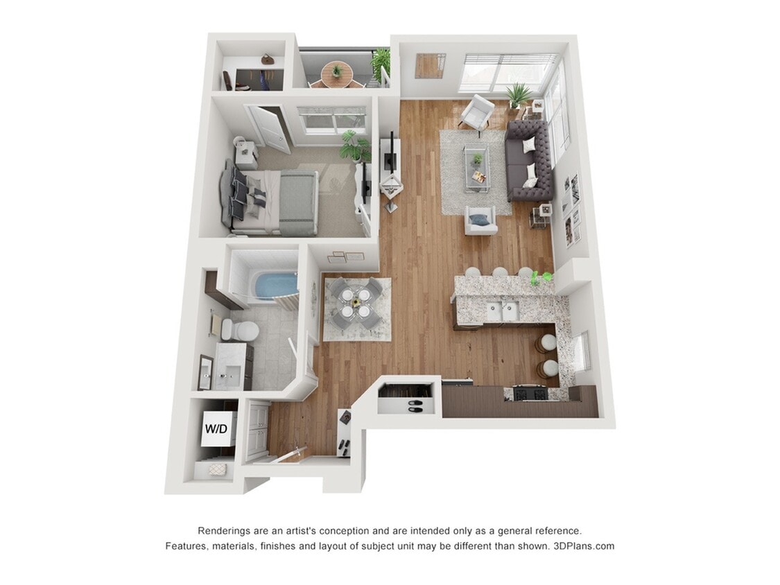 1x1F Floor Plan - 1x1F