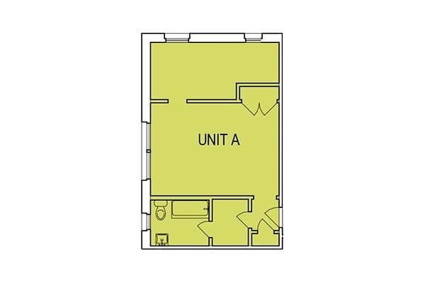 One Bedroom A - 1 Bed 1 Bath