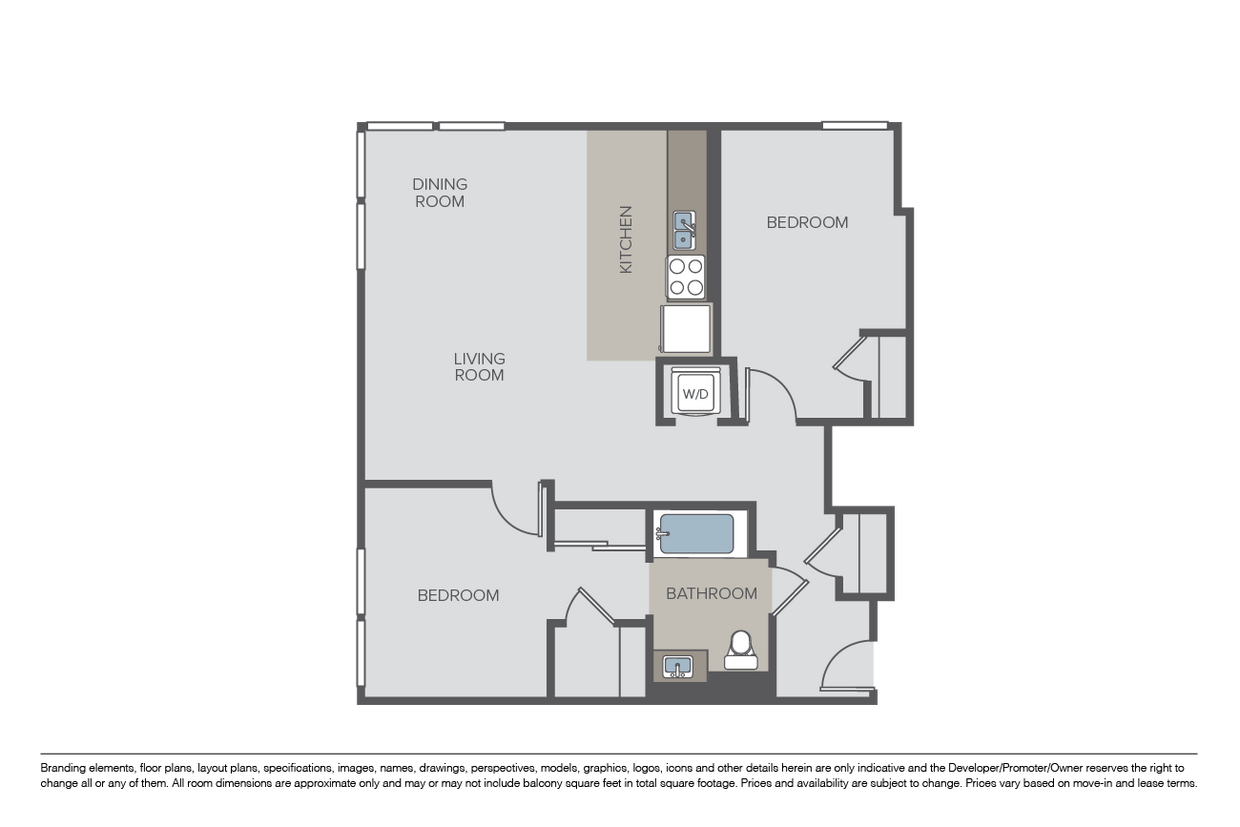 Floor Plan - Two Bedroom C4