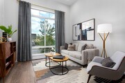 Apartments with hard surface flooring throughout living area - Avalon Monrovia Apartments