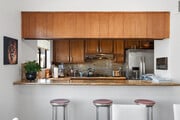 Kitchen View from Living Room - 432 S Hamel Rd Unit Mansour