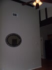 Mirror above new sofa - 7304 Forbes Ave Apartments Unit C