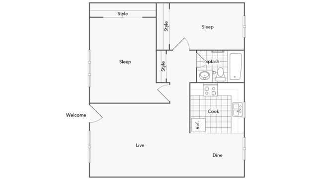 2x1 - Courtyard