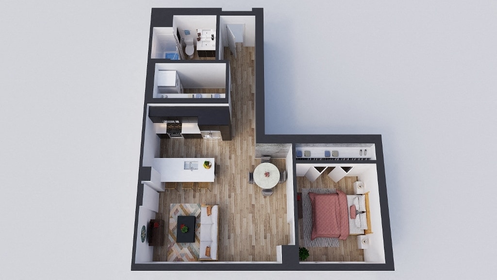 Floor Plan - 1 Bedroom A4