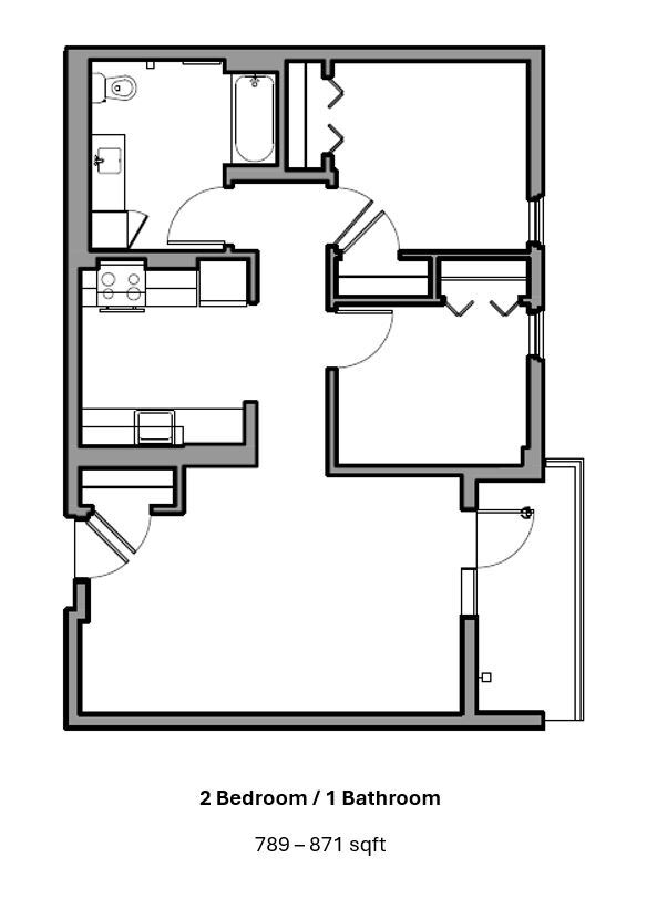 Floor Plan - Two Bedroom 