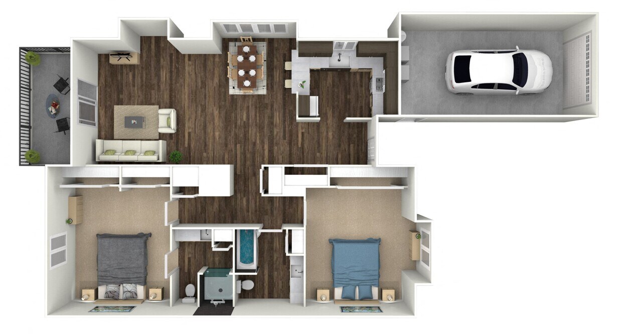 Floor Plan - Redwood - Duplex