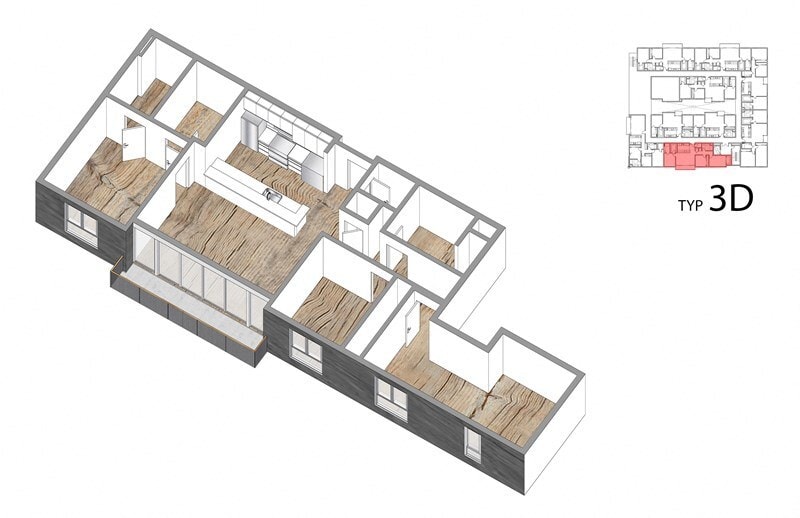 Floor Plan - 3 Bed + 2  Bath