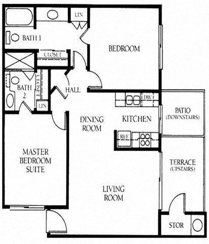 Floor Plan - 2B 2B