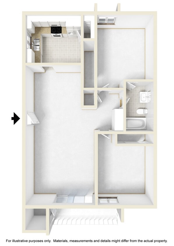 Floor Plan - 2x1