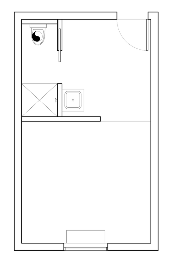 Floor Plan - 202-C 343 sqft + Loft